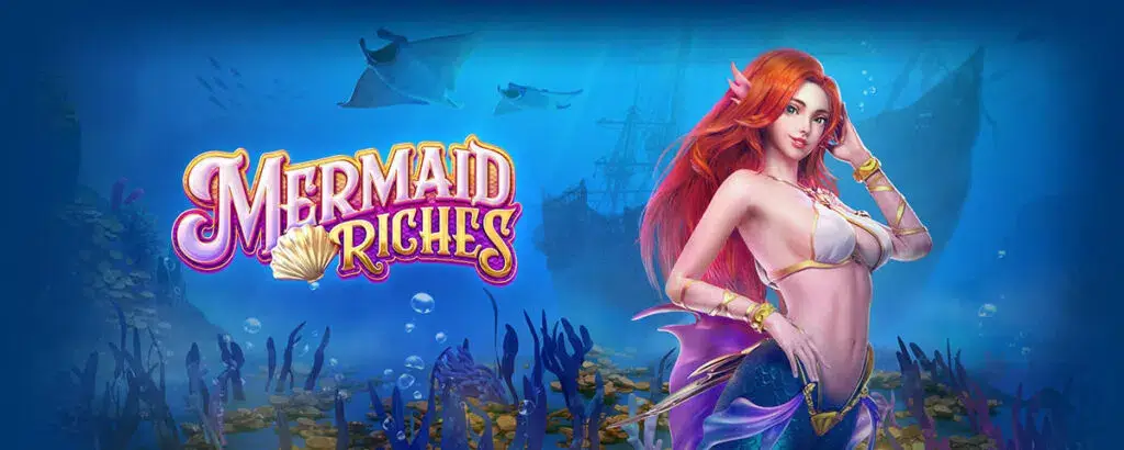 PG SLOT - Mermaid Riches - game cover | สมบัตินางเงือก