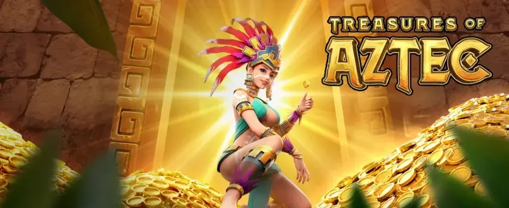 PG SLOT - Treasures of Aztec - game banner